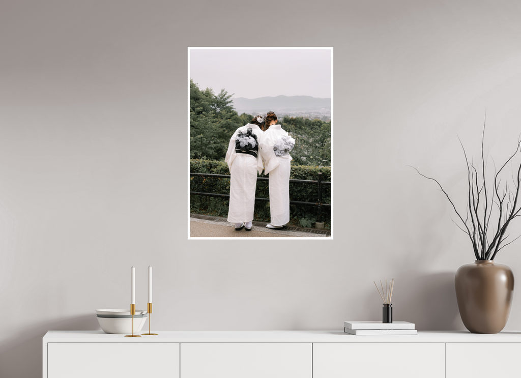 60 x 80 cm, White Border Kyoto Twin