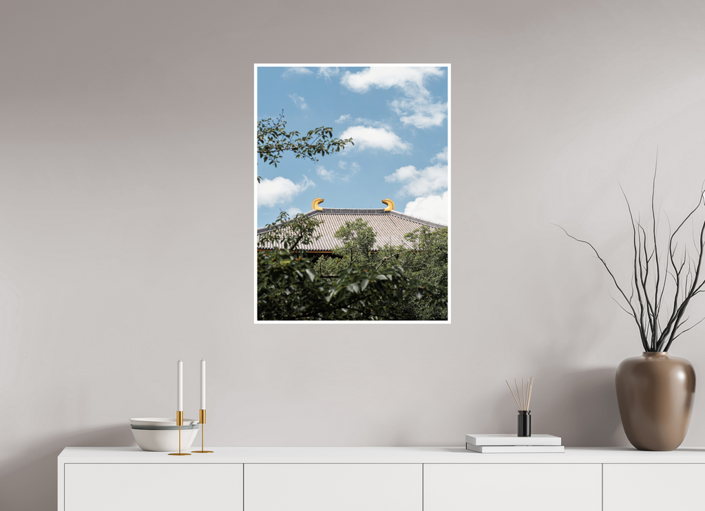 60 x 80 cm, White Border Hidden Temple