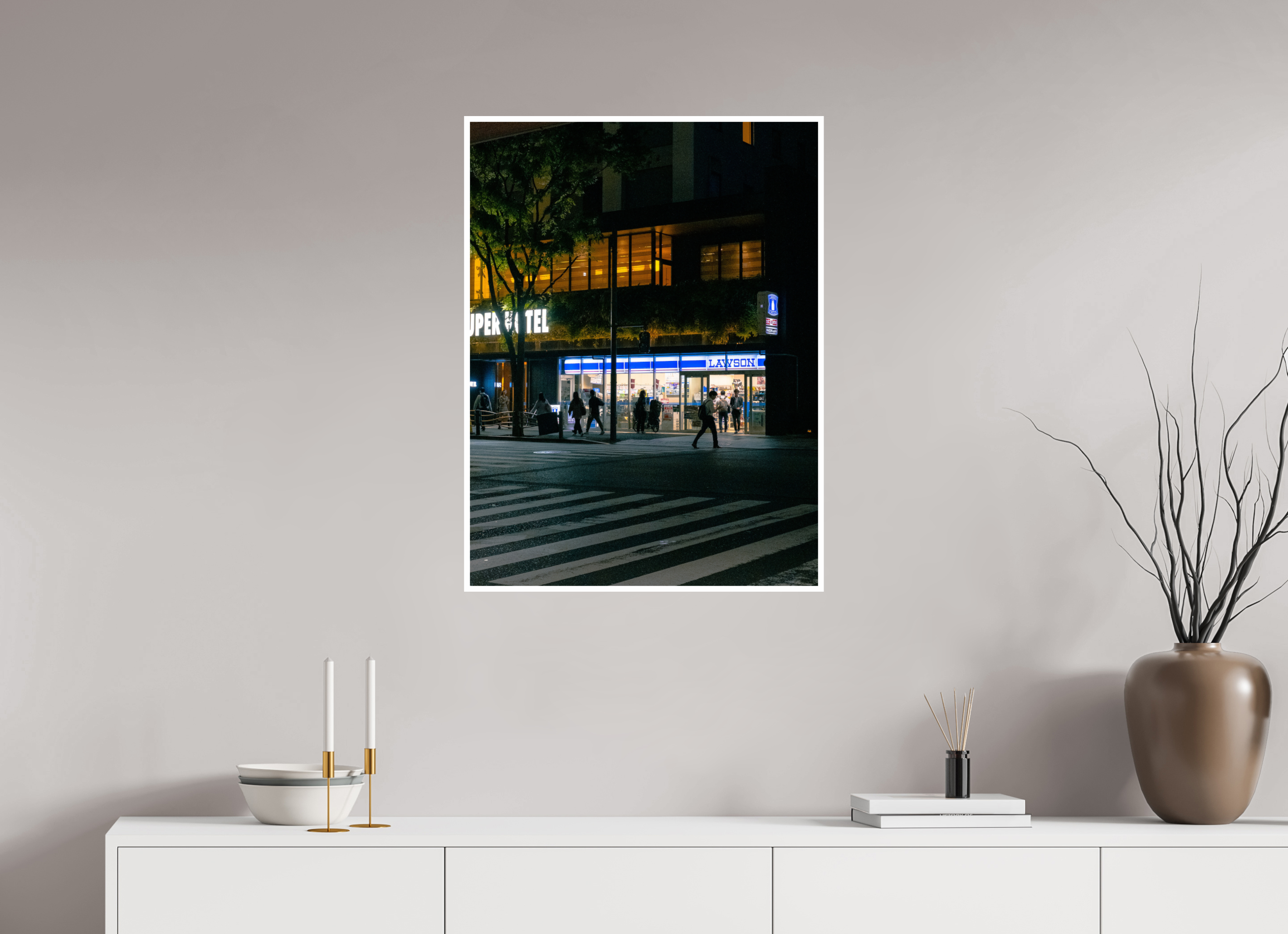 60 x 80 cm, White Border Lawson Crossing