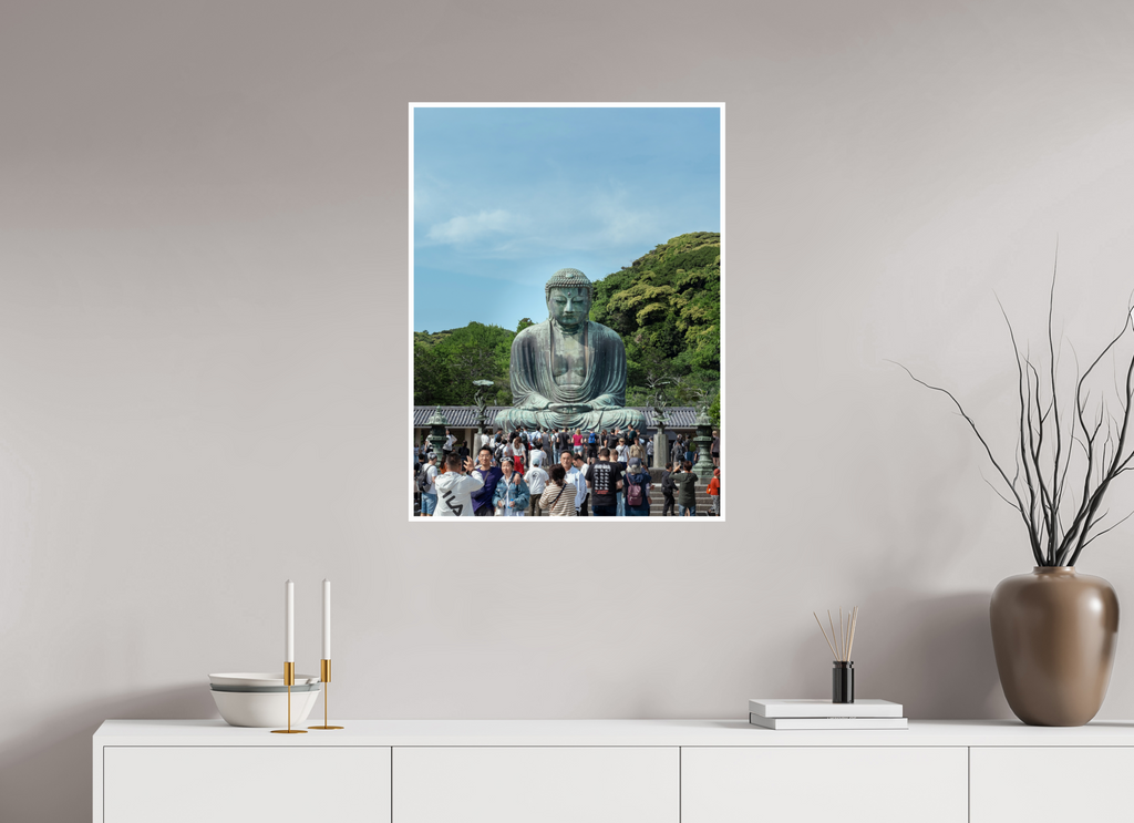 60 x 80 cm, White Border Great Buddha
