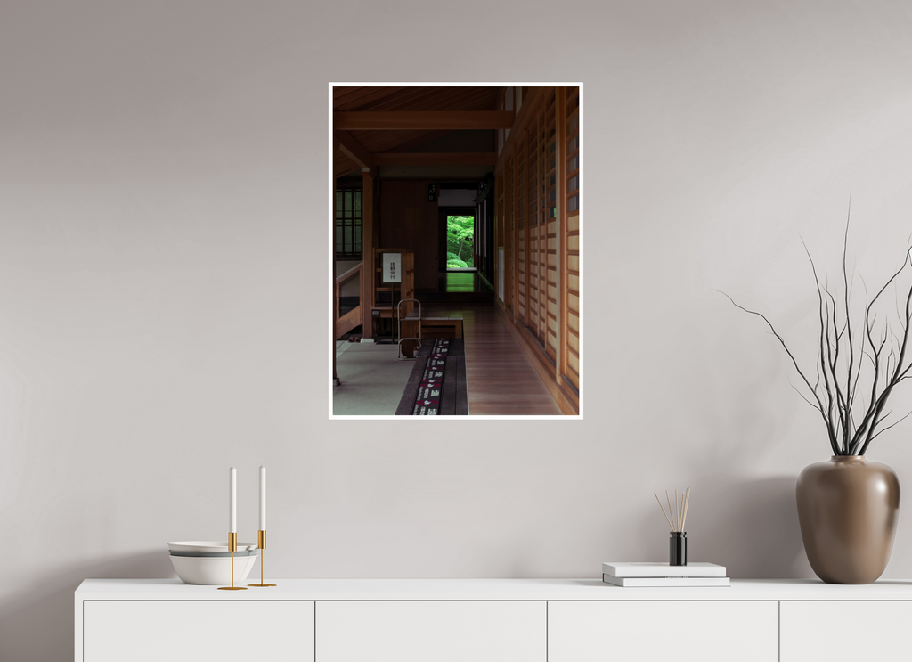 60 x 80 cm, White Border Temple Framed